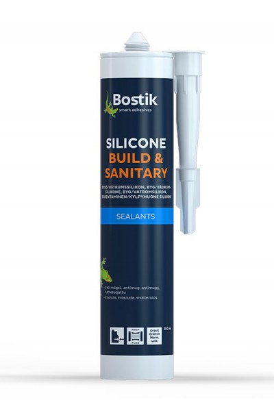 SILICONE BUILD & SANITARY - 0,3 ltr - Lysegrå